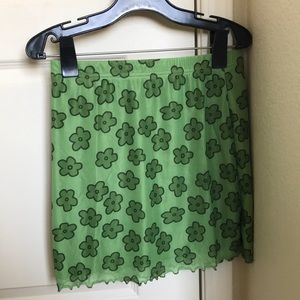 Green Flower Skirt